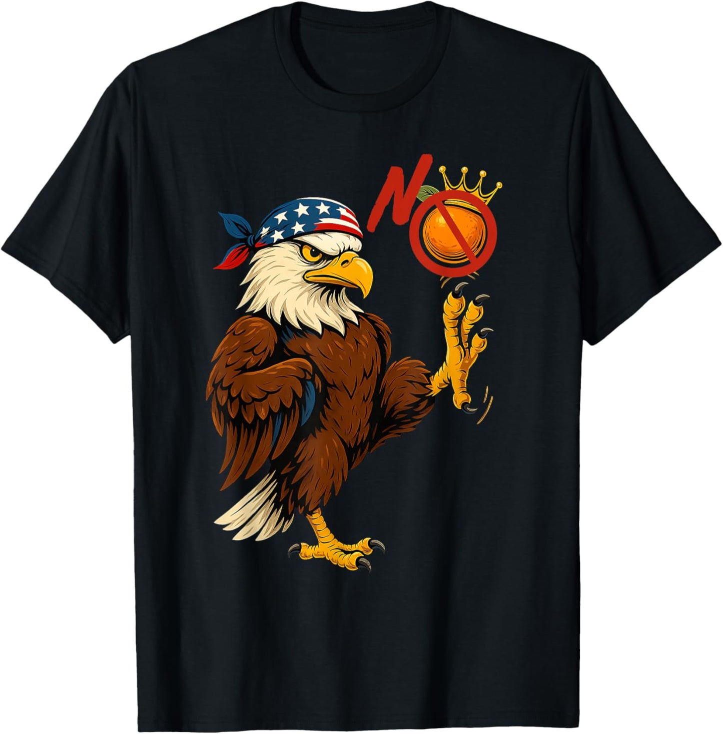 Eagle Crushes Crown No Kings In USA T-Shirt