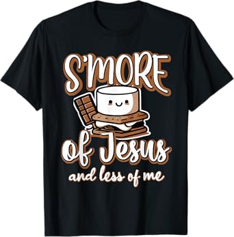 Smore Of Jesus Less Of Me Christian Camper Camping Crew Kids T-Shirt