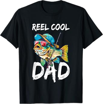 Reel Cool Dad Shirt Men Fisherman Fathers Day T-Shirt
