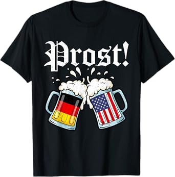 Prost Beer German American Flag Oktoberfest Men Women Mug T-Shirt