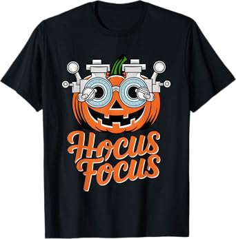 Hocus Focus Optometry Halloween Shirt Optometrist Eye Doctor T-Shirt