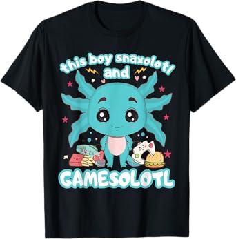 Gamesolotl Gamer Axolotl Gamer Boy Snaxolotl Gamesolotl T-Shirt