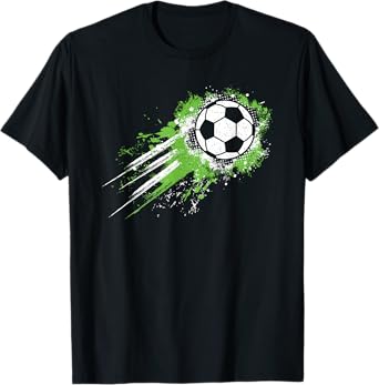 Soccer Ball Vintage Soccer Player Men Boys Kids T-Shirt