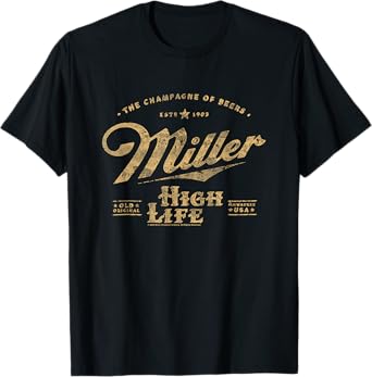 Miller High Life The Champagne Of Beers Est. 1903 Distressed T-Shirt