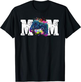 Mom Of the Birthday Gamer Funny Birthday Gaming T-Shirt