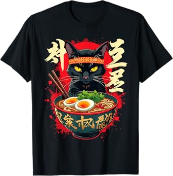 Cat Ramen Japanese T-Shirt