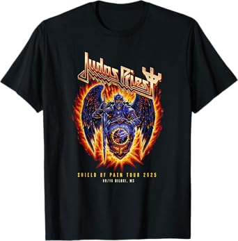 Judas Priest โ Shield Of Pain Tour 2025 Biloxi T-Shirt