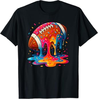 Football Drip Boys Football Youth Ice Cream Respect Drip T-Shirt