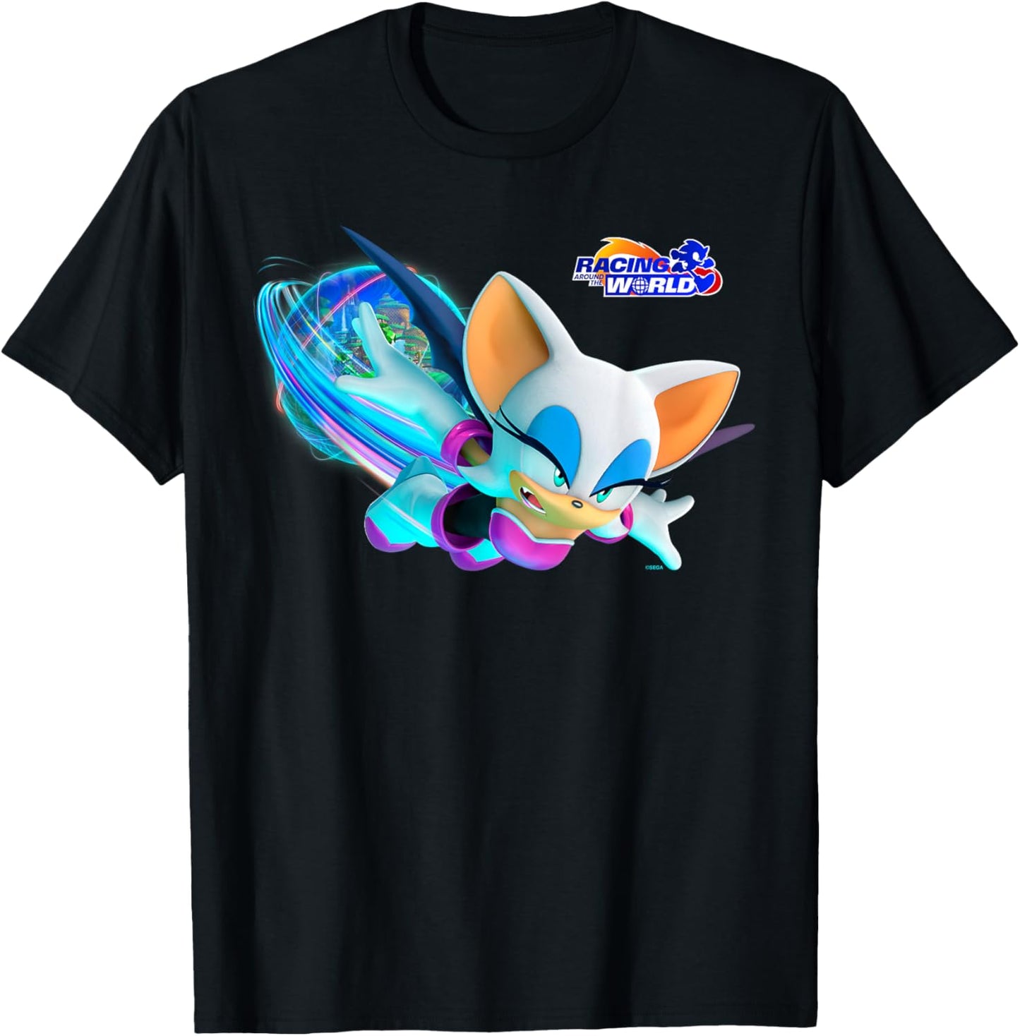Sonic the Hedgehog - Racing Around the World Rouge T-Shirt