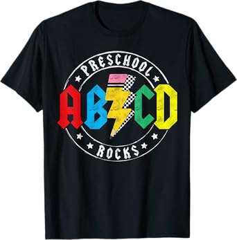 ABCD Preschool Rocks 1st Day Pre-K Teacher Back To School T- T-Shirt