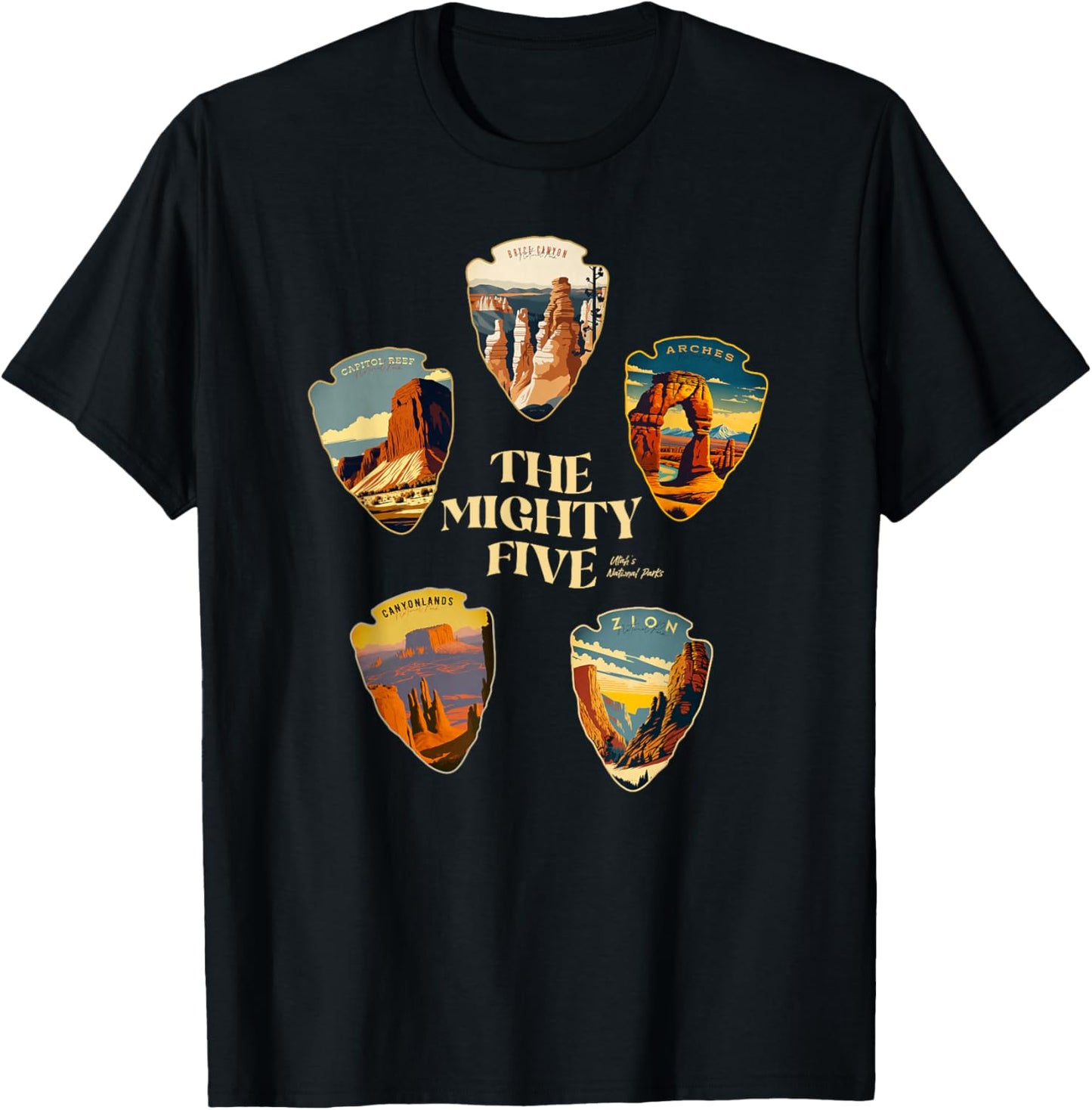 Utah Mighty Five National Parks T-Shirt
