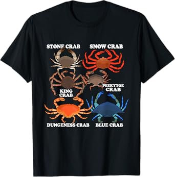 Crab Species Crab Lover Crab Fishing Men King Crabs T-Shirt