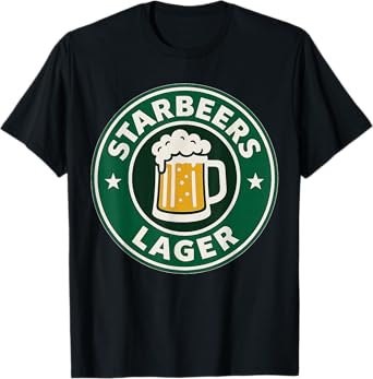 Starbeers Lager Logo โ Funny Beer Design T-Shirt