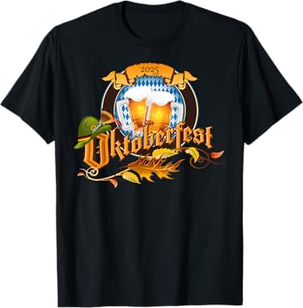 Vintage Oktoberfest 2025 German Beer Drinking Festival Men T-Shirt