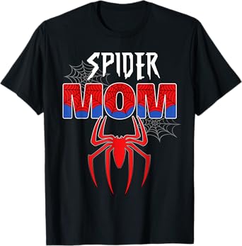 Women Spider Mom Mother's Day Matching Family Birthday T-Shirt