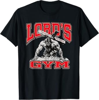 Lords Gym Bench Press The Sin Of The World, Christian Jesus T-Shirt