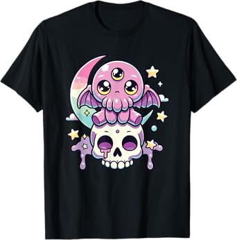 Kawaii Gothic Cthulhu Pastel Colors Gothic Goth Cthulhu T-Shirt