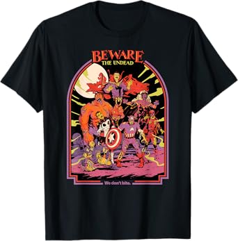 Marvel Zombies Beware the Undead We Donโt Bite Halloween T-Shirt