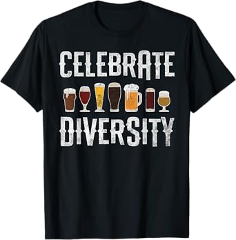 Craft Beer Drinking Celebrate Diversity Beer Lover Microbrew T-Shirt