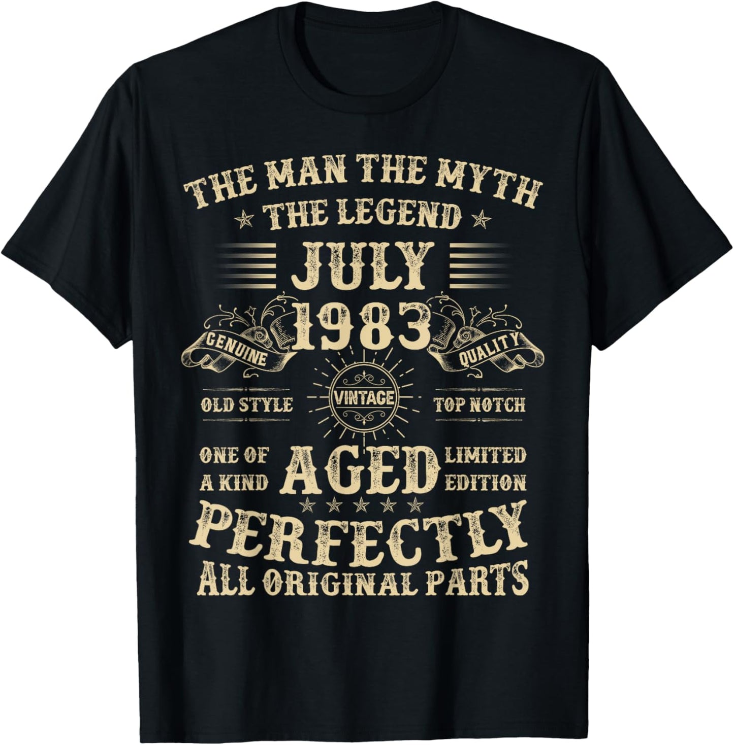 42nd Birthday Gifts For Men July 1983 42 Year Old Bday T-Shirt