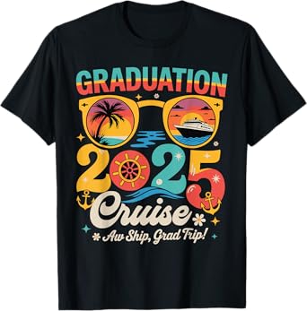 Graduation Cruise 2025 Funny Cruising Graduation Adventure T-Shirt