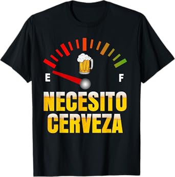 Necesito Cerveza I Need Beer in Spanish Mardi Gras Bbq Party T-Shirt
