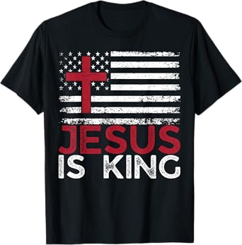Jesus Is King Inspirational Christian Faith God Religious T-Shirt