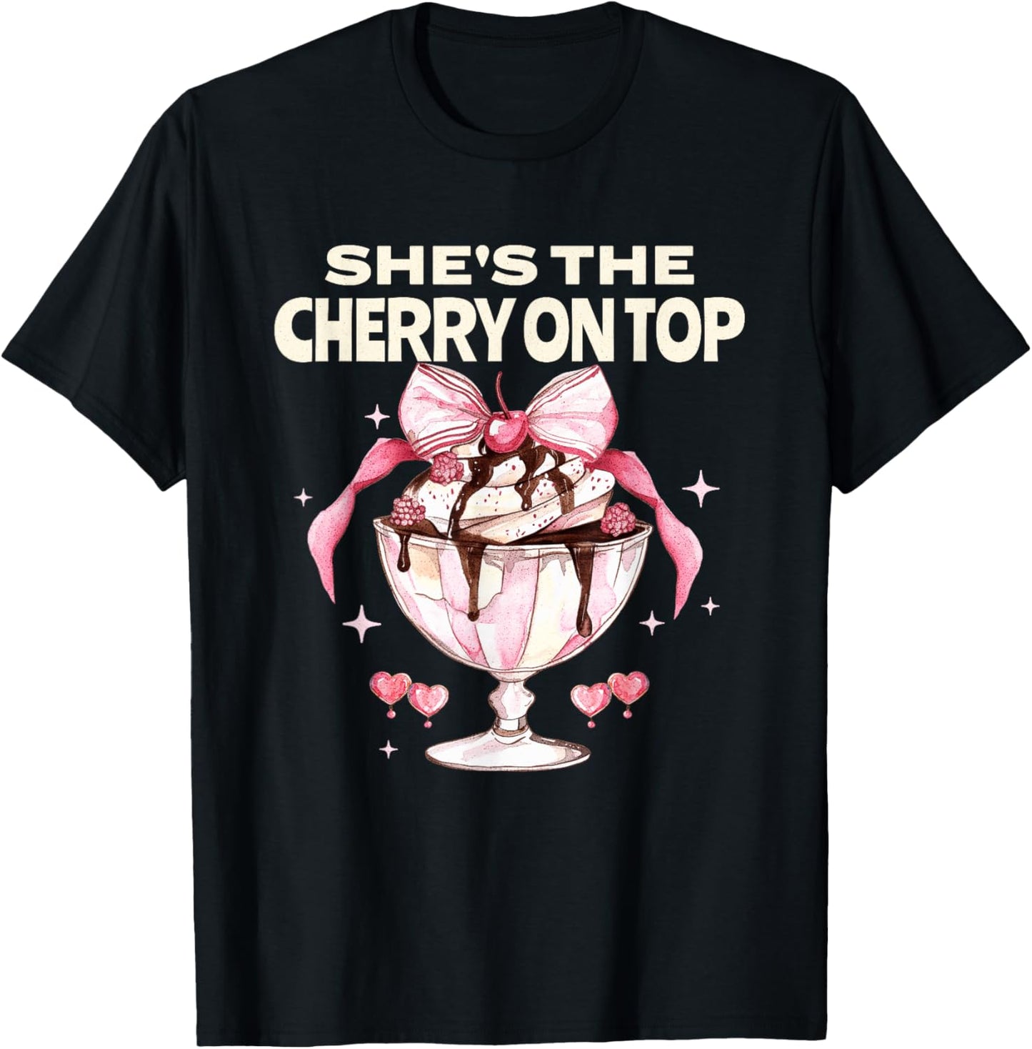 She's the Cherry on Top Pregnancy Reveal Baby Shower Mom T-Shirt