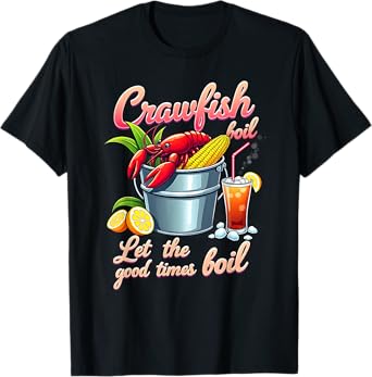 Drinking Crawfish Boil Weekend Forecast Cajun And Beer Men T-Shirt
