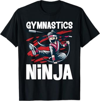 Gymnastics Ninja Boy Funny Sports T-Shirt