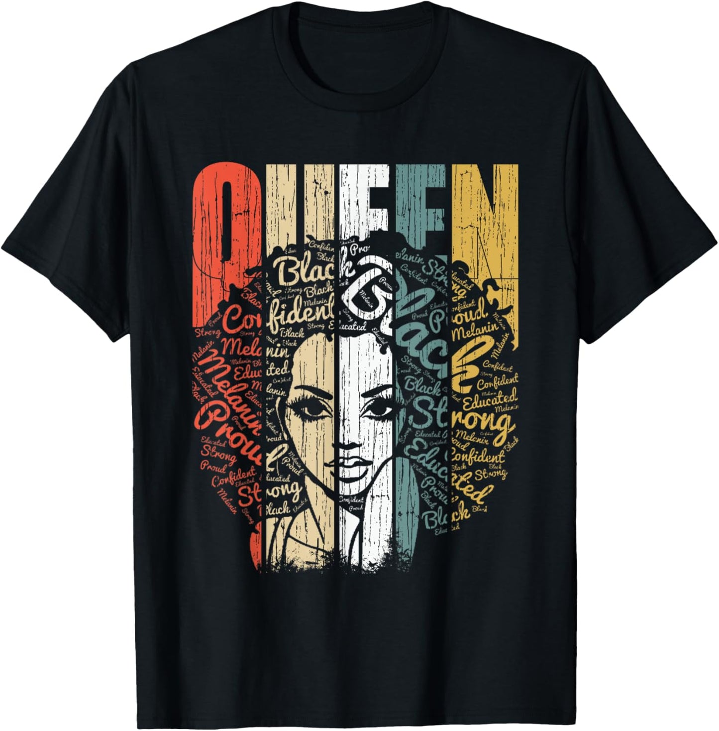Juneteenth Shirts Women Black History Outfit Educated Queen T-Shirt