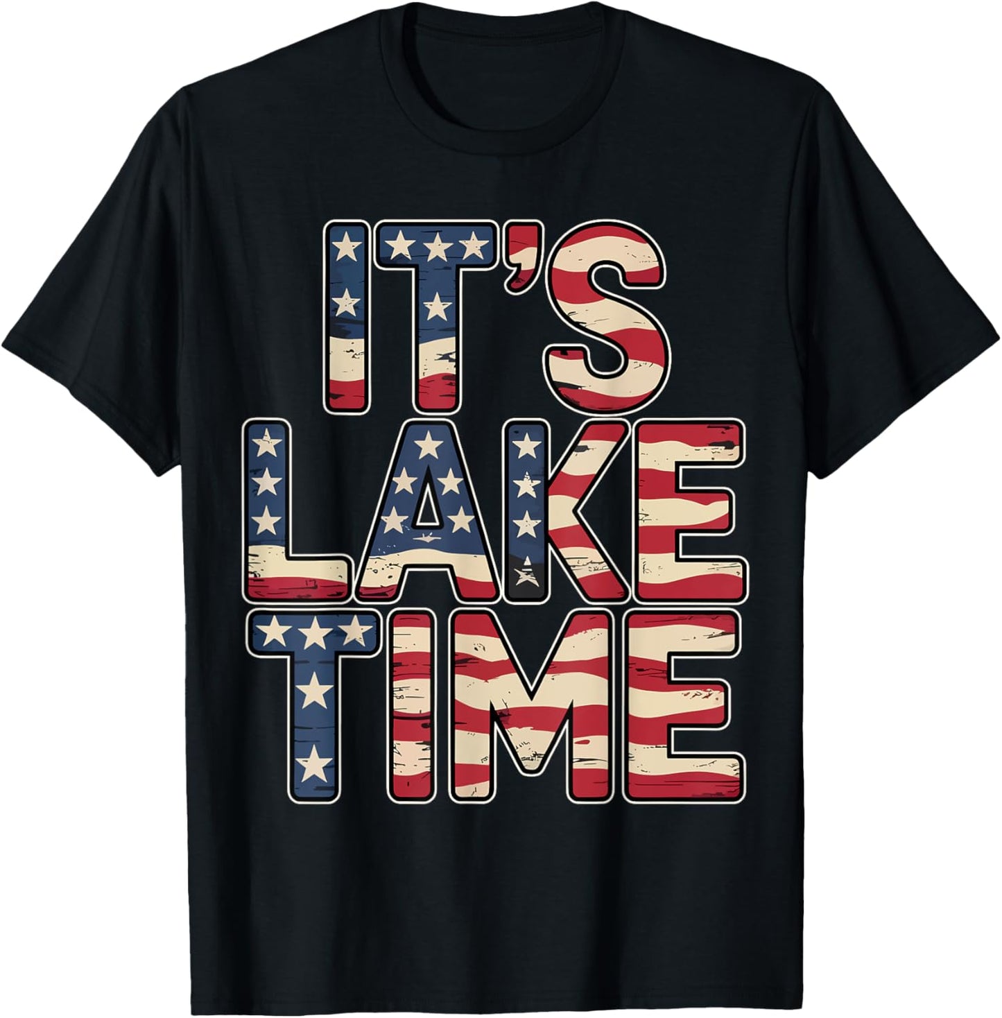 It's Lake Time, Lake Camper Life Likes Fishing T-Shirt