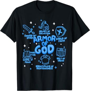 Warrior of God Put On The Full Armor of God Men Women Kids T-Shirt