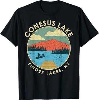 Finger Lakes NY New York Conesus Lake T-Shirt