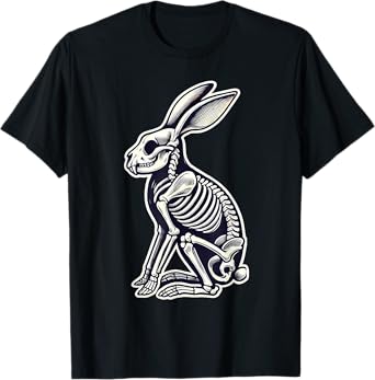Rabbit Bunny Skeleton Halloween T-Shirt