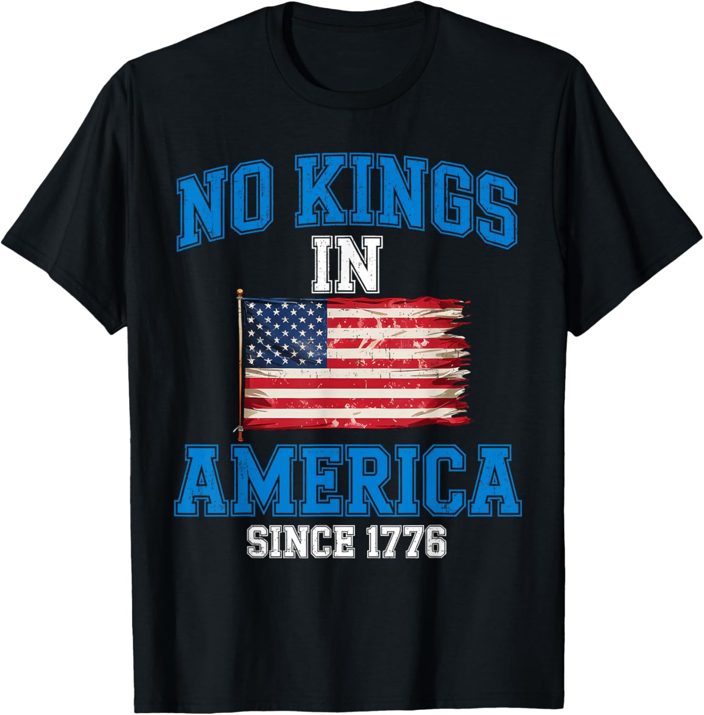 No Kings In America Shirt Rejecting Kings Patriotic Usa Men T-shirt