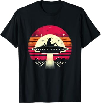 Jesus UFO Pilot - Funny Christian Religious Alien Lover T-Shirt
