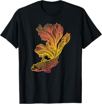 beautiful betta fish fighting siamese halfmoon gift idea T-Shirt