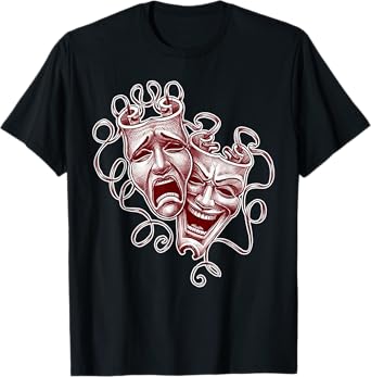 Urban Empyre Laugh Now Cry Later Chicano Tattoo Flash T-Shirt, Small, Black