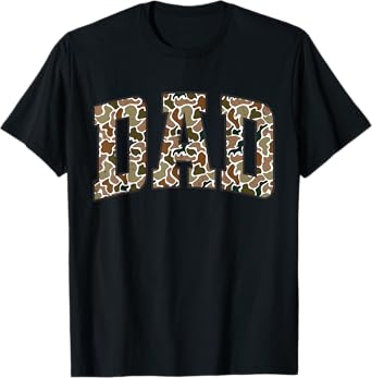 Retro Camo Duck Hunting Dad Old Camo Dad Father's Day Gift T-Shirt