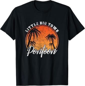 Little Big Town Pontoon Summer Vacation Vintage T-Shirt