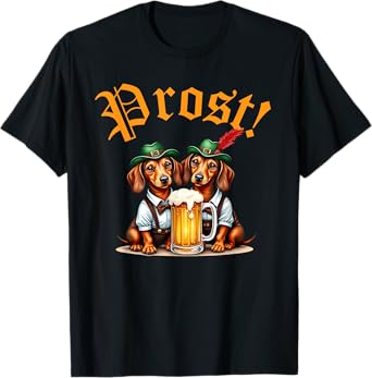 Oktoberfest Dachshund Prost Sausage Dog German Beer Festival T-Shirt