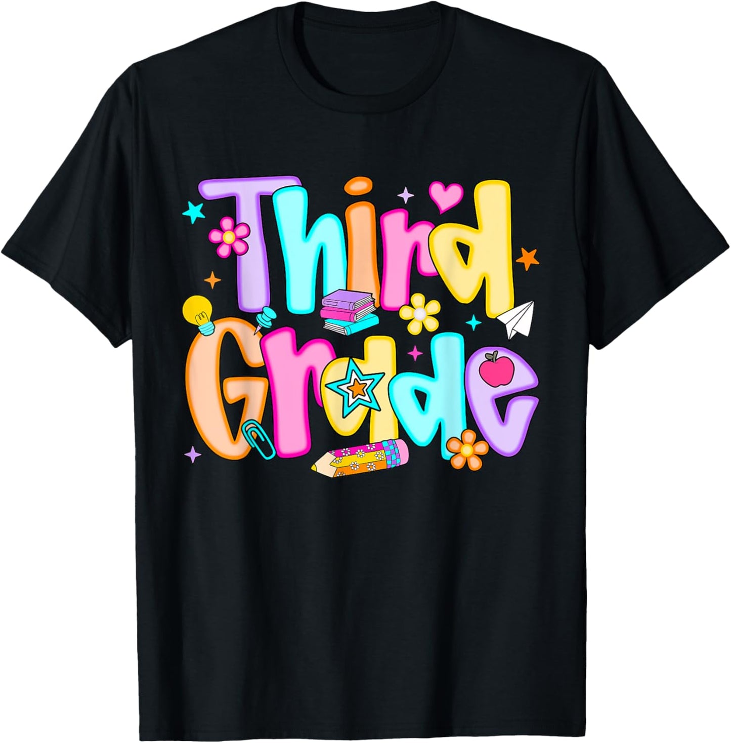 Preppy Thirt Grade Back To School 3rd Grade Teacher Girl Boy T-Shirt