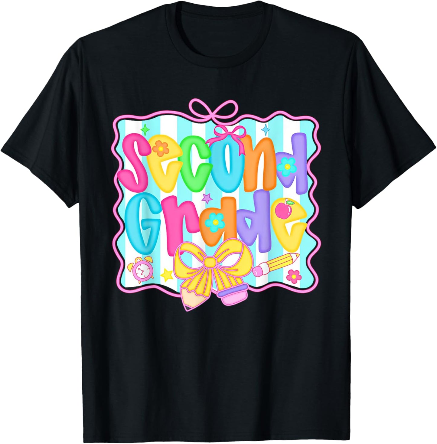 Back To School Hello Second Grade Team Boys Girls Tee by TeeBrew