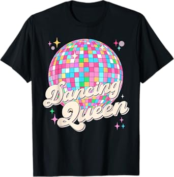 Dancing Queen Shirt Vintage Dancing 70s Women Girl T-Shirt
