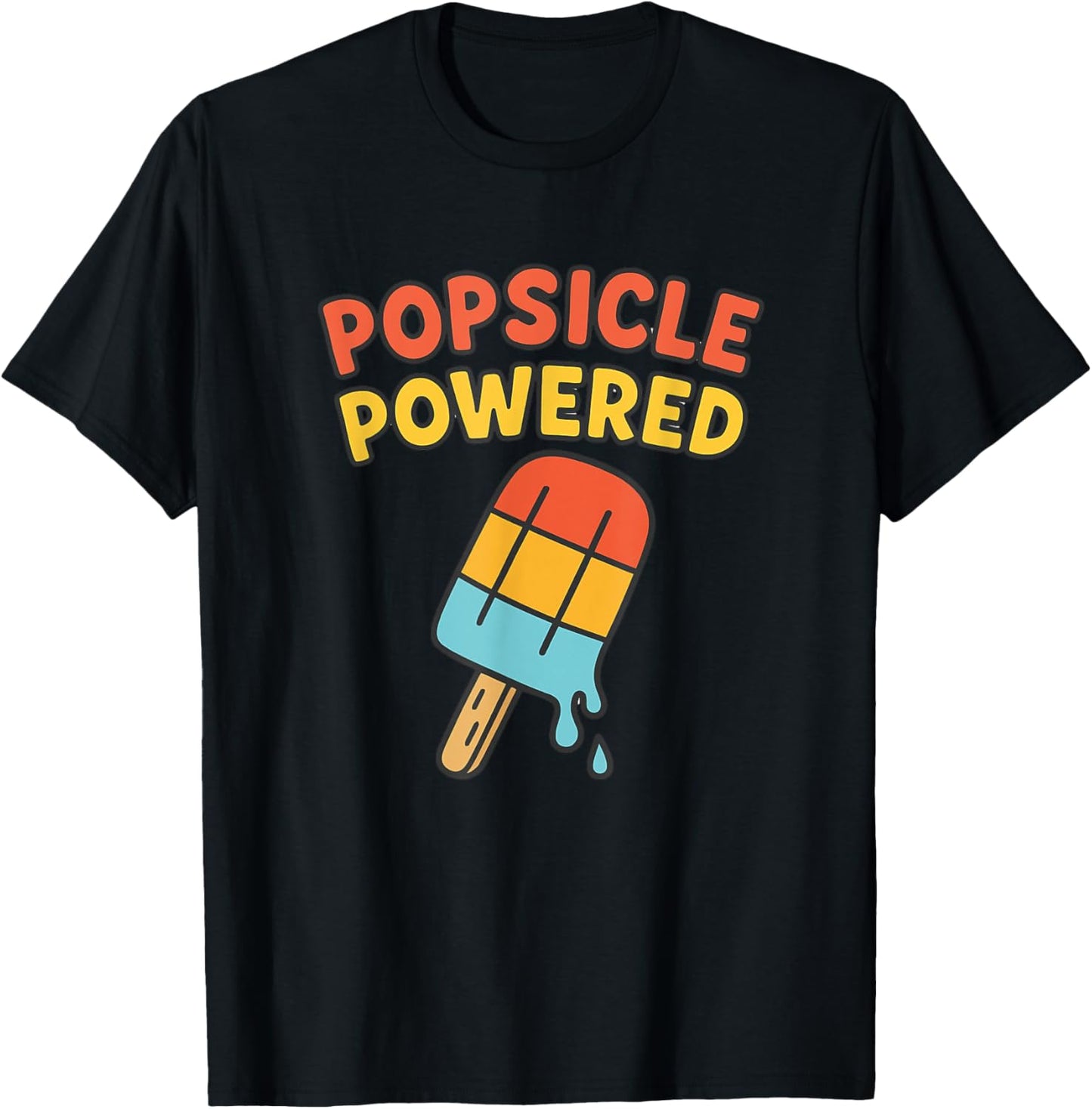Popsicle Powered Cute Summer Ice Cream Boys Girls Kids T-Shirt