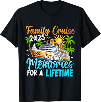 Family Cruise 2025 Family Matching Cruise Vacation Party T-Shirt