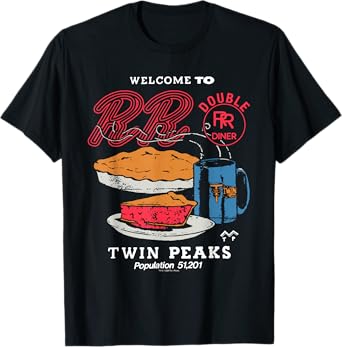 Twin Peaks Welcome to the Double R Diner Coffee and Pie TV T-Shirt