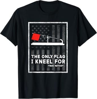 Ice Fishing Tip Up The Only Flag I Kneel For T-Shirt T-Shirt
