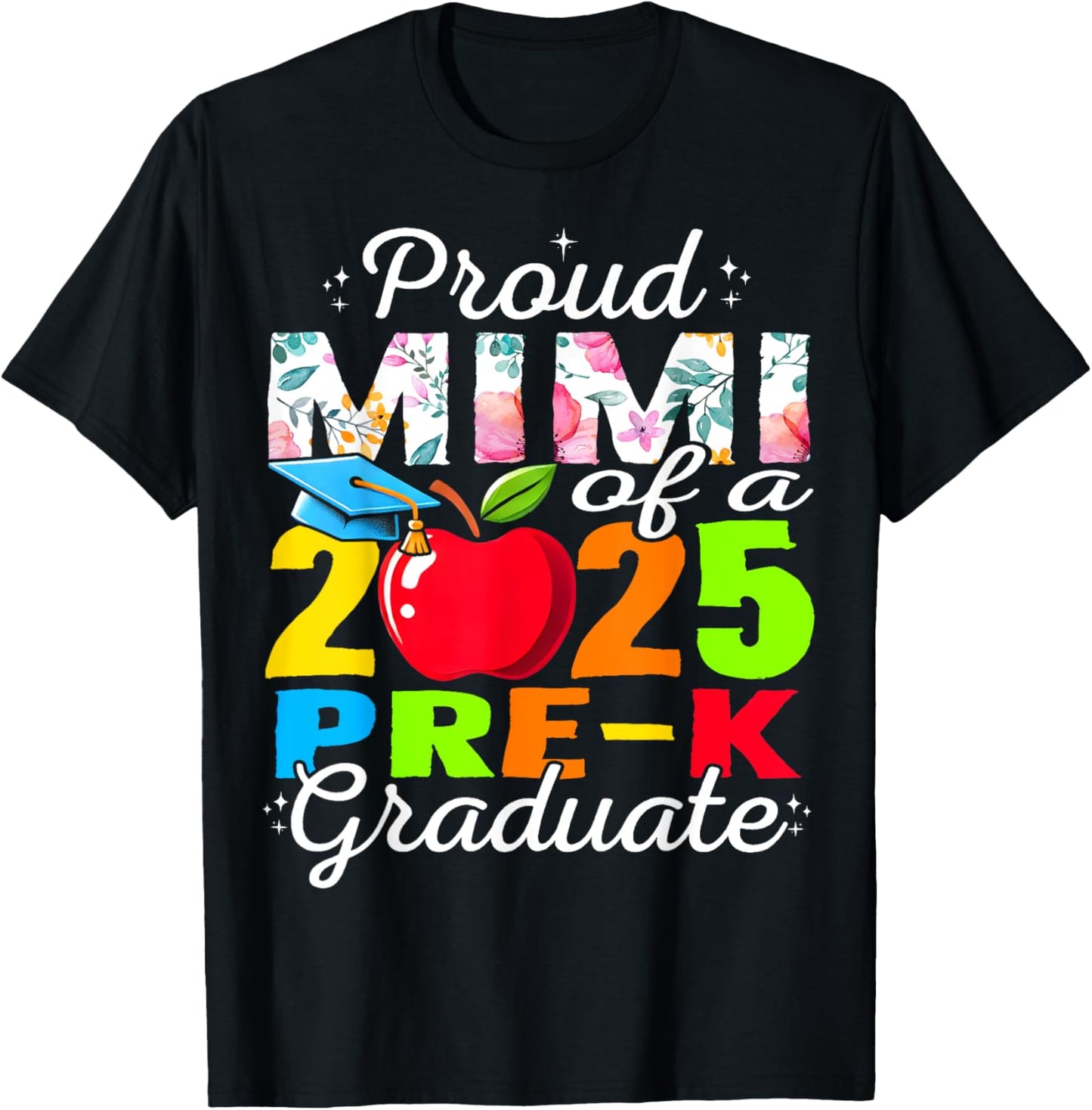Funny Proud Mimi of a Class of 2025 Pre-k Graduate T-Shirt